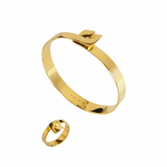 Gouden armband en ring